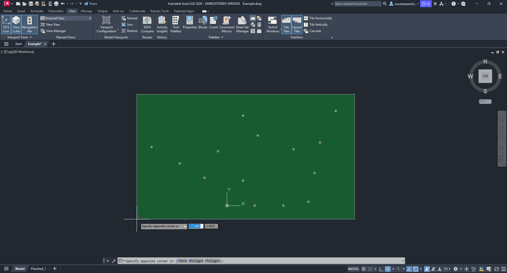 Print screen of the borehole coordinates you want to export.