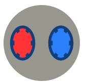 Cross-section of a 100 mm borehole with a MuoviELLIPSE DN40.